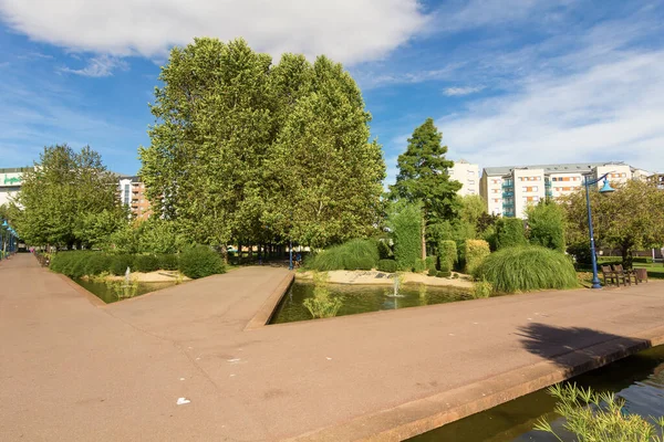 Lago Parque Valladolid Espanha — Fotografia de Stock