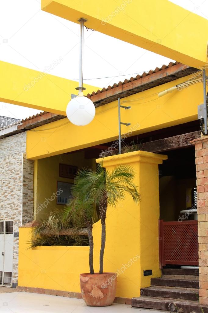 typical houses of fishermen in southern Spain in the Mediterrane