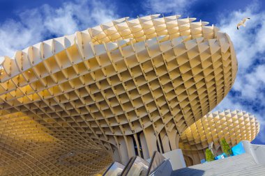 Modern kare kapalı alan Metropol Sevilla, İspanya