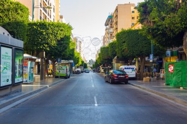 Almeria İspanya 1 Eylül 2014: modern sokak ve caddeleri t