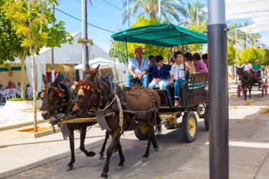 ANDUJAR,SPAIN - September, 6: Participants in the fair of the ho