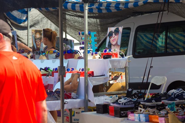 무르시아, 스페인 2014 년 8 월 23 일: 전형적인 시장 거리 혼잡 합 — 스톡 사진