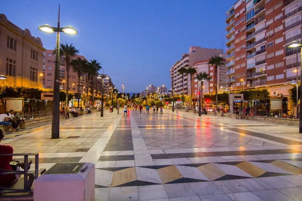 Almeria İspanya 1 Eylül 2014: yaz zevk insanlar bile