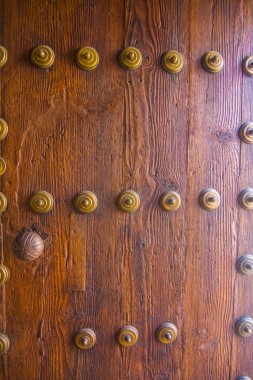 arka plan pirinç donanım eski ahşap kapı
