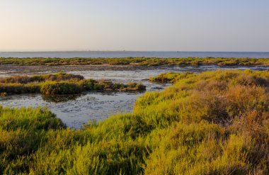 San Javier, İspanya'nın doğal rezerv günbatımı