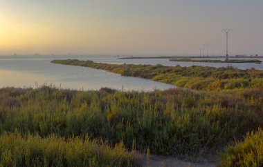 San Javier, İspanya'nın doğal rezerv günbatımı