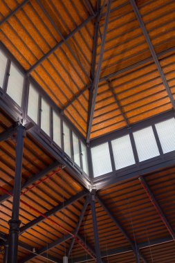 demir ahşap tavan antik gemi geri