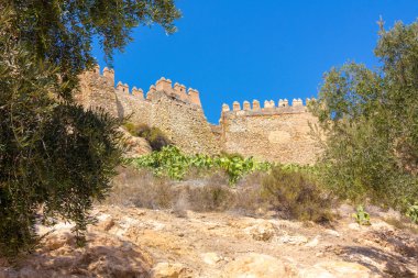La Alcazaba ve duvarları Cerro de San Cristobal, Almeria Spa