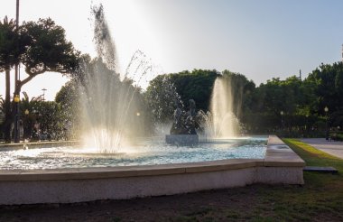 Park çeşme Nicolas Salmeron Almeria, İspanya