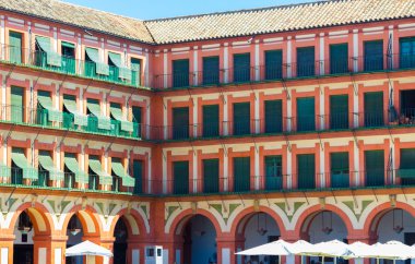 Ünlü Plaza de la Corredera yıl 1683 Cordoba, Spai