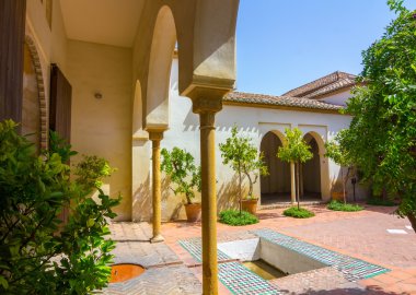 Malaga Alcazaba yüzyıl X Arap dönemin Malaga Sp içinde