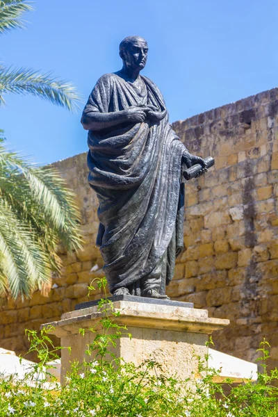 Estátua de bronze do conselho de Roma antiga — Fotografia de Stock