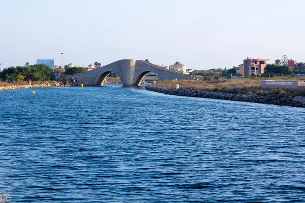 Access canal to the manga del mar menor Murcia, Spain — Stock Photo, Image
