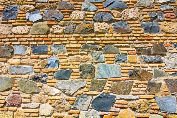 Background of stone from the walls of La Alzacaba in Malaga Spai — Stock Photo, Image