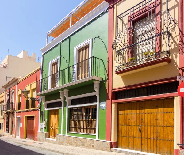 Typische farbige Häuser in Almeria, Spanien — Stockfoto