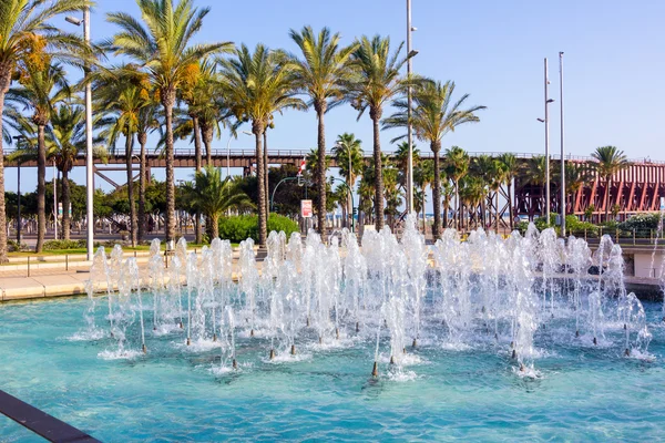 Park Fountain Nicolas Salmeron in Almeria, Spain — Stock Photo, Image