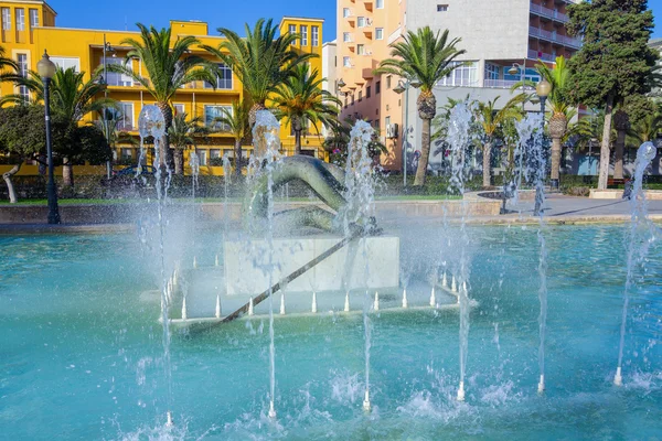 Park fontän Nicolas Salmeron i Almería, Spain — Stockfoto