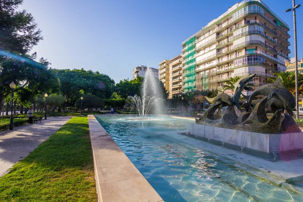 Park fontein Nicolas Salmeron in Almeria, Spanje — Stockfoto