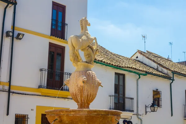 Pequeña fuente decorativa en la ciudad de Córdoba, España —  Fotos de Stock