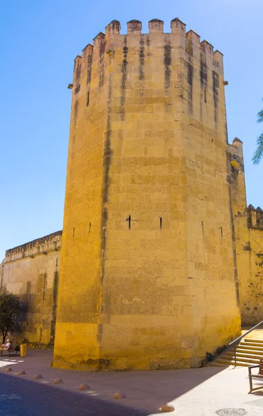 Ściany i ogrody Alcazar de Cordoba, Hiszpania — Zdjęcie stockowe