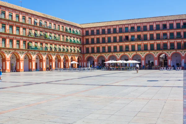 Slavný Plaza de la Corredera z roku 1683 v Córdobě, Spai — Stock fotografie