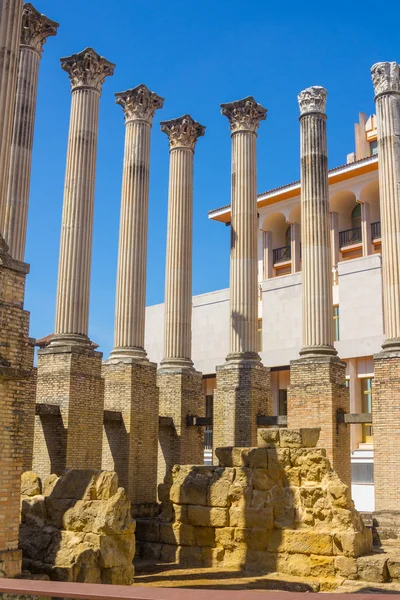 Rzymskie kolumny II wieku przed Chrystusem w Kordoba, Sp — Zdjęcie stockowe