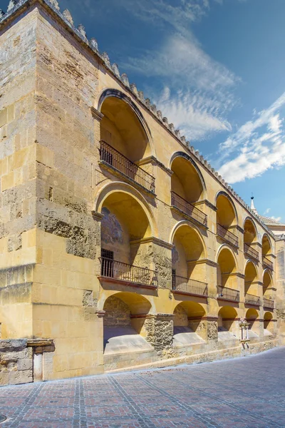 Side with beautiful terraces in the Great Mosque of Cordoba, Spa — Stock Photo, Image