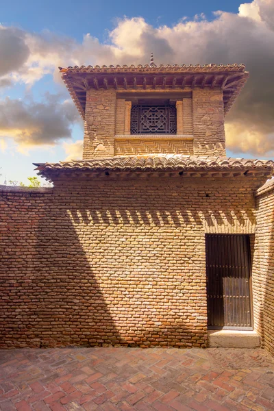 De Alcazaba van Malaga eeuw X in de Arabische periode in Malaga Sp — Stockfoto