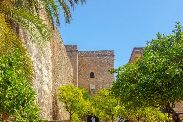 Alcazaba Malaga wieku X Arabów w Maladze Sp — Zdjęcie stockowe