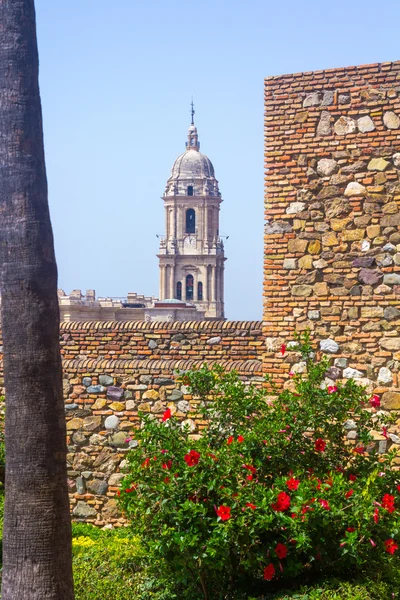 The Alcazaba of Malaga Century X in the Arab period in Malaga Sp — Stock Photo, Image