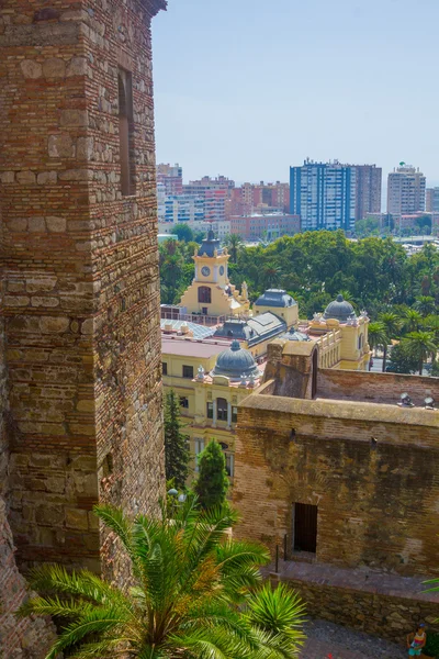 Το Alcazaba της Μάλαγα X αιώνα κατά την περίοδο των αραβικών στη Μάλαγα Sp — Φωτογραφία Αρχείου