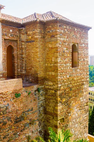 Alcazaba Malaga wieku X Arabów w Maladze Sp — Zdjęcie stockowe