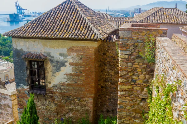 De Alcazaba van Malaga eeuw X in de Arabische periode in Malaga Sp — Stockfoto