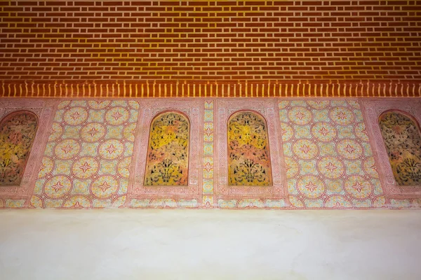 Ceilings decorated in the famous Palace of the Alcazaba in Malag — Stock Photo, Image