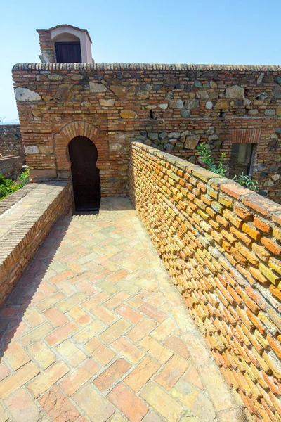 La Alcazaba de Málaga Siglo X en el periodo árabe en Málaga Sp — Foto de Stock