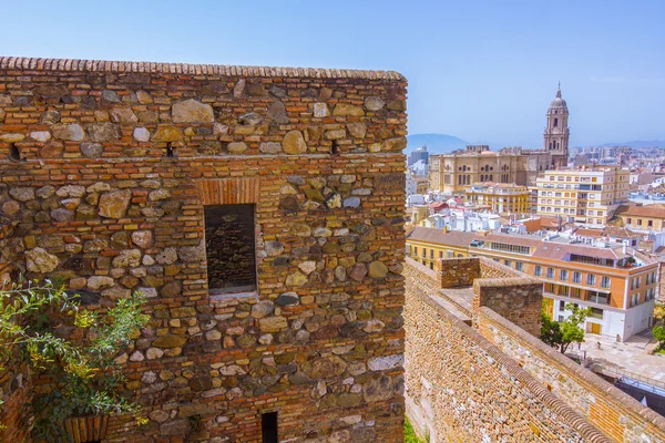 L'Alcazaba di Malaga Secolo X nel periodo arabo a Malaga Sp — Foto Stock