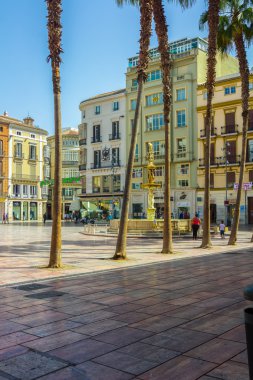 MALAGAfamous Plaza de la Constitucion, Malaga, Spain