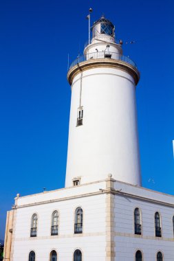 la Malagueta Malaga İspanya'nın ünlü deniz feneri