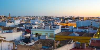 Şehir Jerez de la frontera Cadi dawn güzel evlerde