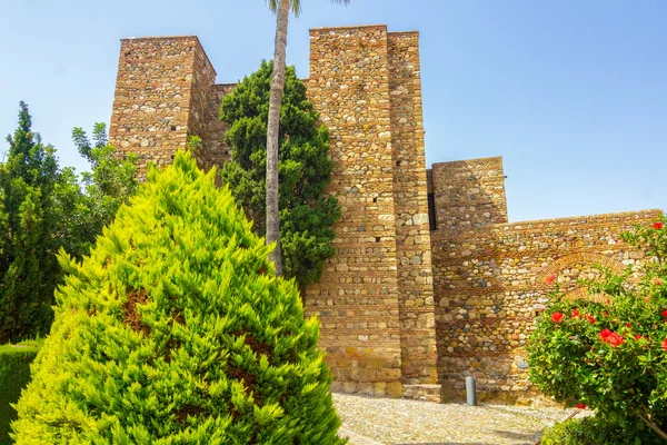 Το Alcazaba της Μάλαγα X αιώνα κατά την περίοδο των αραβικών στη Μάλαγα Sp — Φωτογραφία Αρχείου