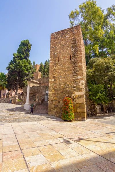 Alcazaba i Malaga-talet X i den arabiska perioden i Malaga Sp — Stockfoto