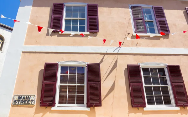 Casas típicas en la zona del Peñón de Gibraltar, España — Foto de Stock