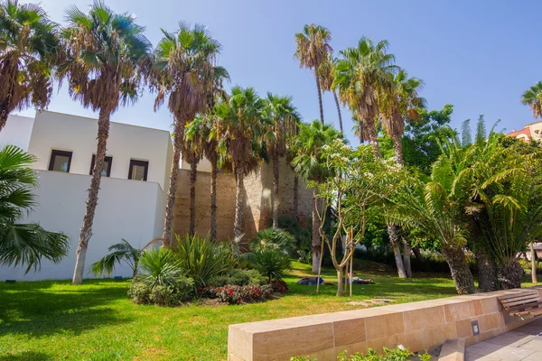 Square Romeinse theater in Malaga Spanje — Stockfoto