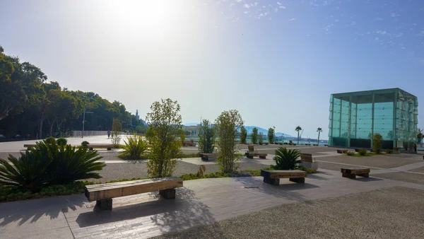 Moderna zona de ocio en el puerto de Málaga, España — Foto de Stock