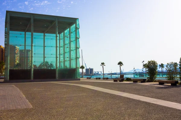 Modern leisure area in the port of Malaga, Spain — Stock Photo, Image