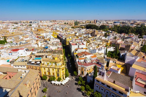 A légi felvétel a város Sevilla, Spanyolország — Stock Fotó