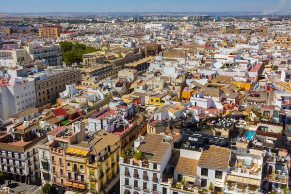 A légi felvétel a város Sevilla, Spanyolország — Stock Fotó