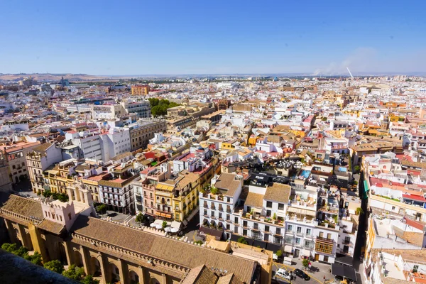 A légi felvétel a város Sevilla, Spanyolország — Stock Fotó