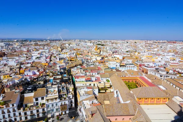 Sevilla, İspanya'nın şehrin havadan görünümü — Stok fotoğraf