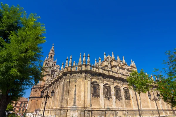 Rincian fasad katedral Santa Maria La Giralda — Stok Foto